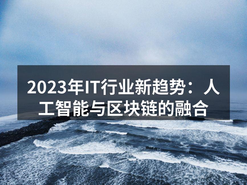 2023年IT行业新趋势:人工智能与区块链的融合